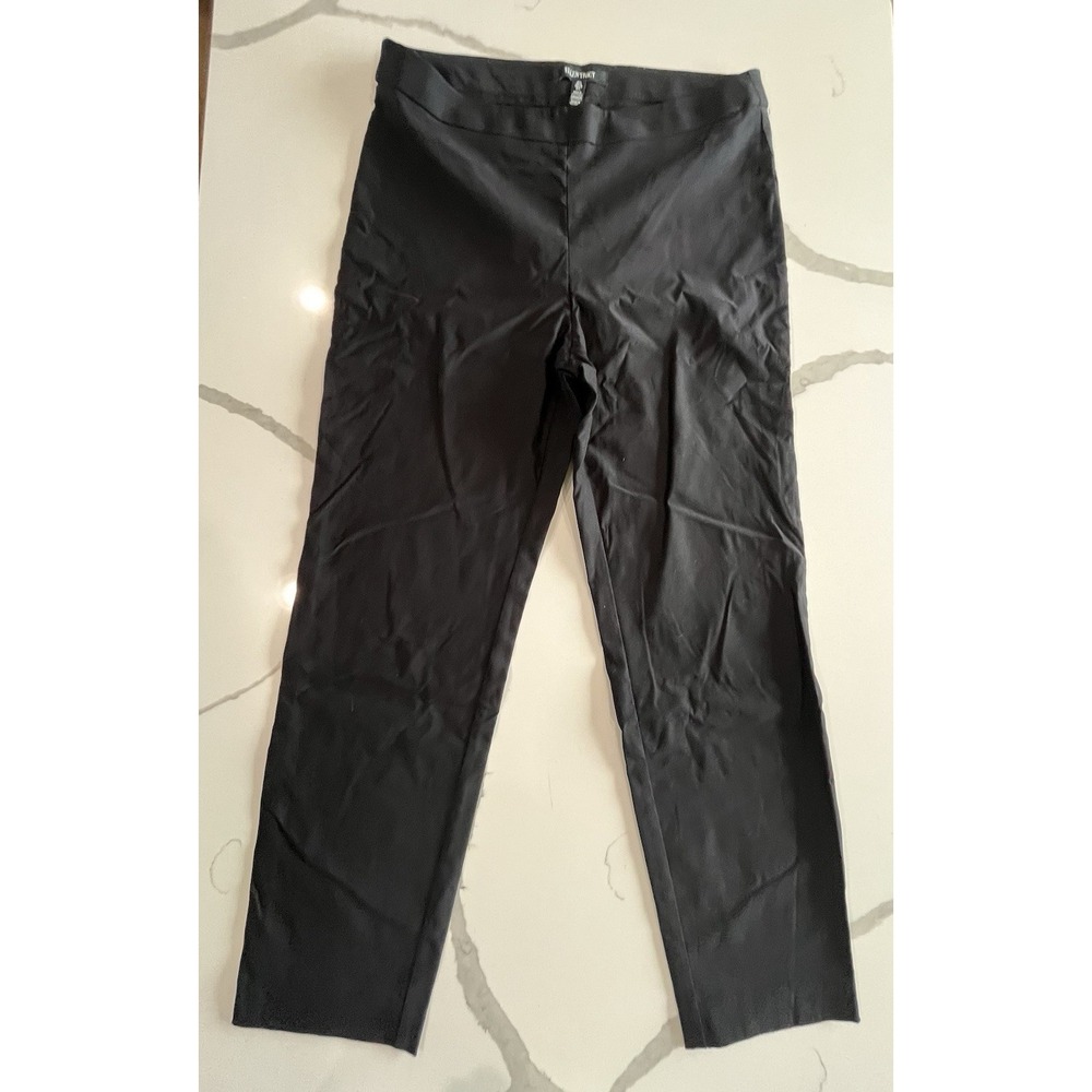 Ellen‎ Tracy womens' size L Black Stretch Pull on Ankle Pants